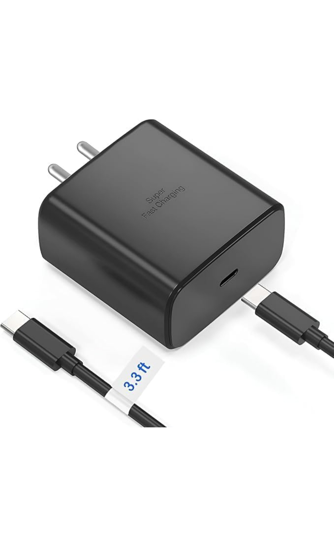 Samsung Original 45W Type-C Travel Adaptor with Cable, Black (CTG005)