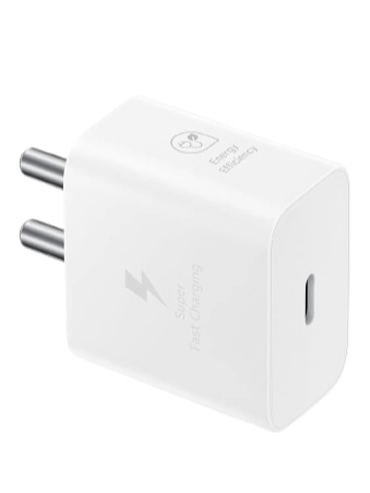 Samsung Original 25W Type-C Travel Adaptor Without Cable, White (CTG007)