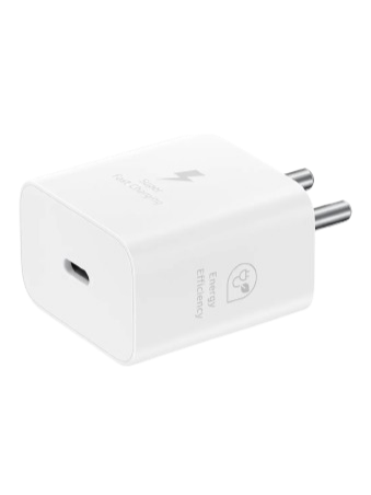 Samsung Original 25W Type-C Travel Adaptor Without Cable, White (CTG007)
