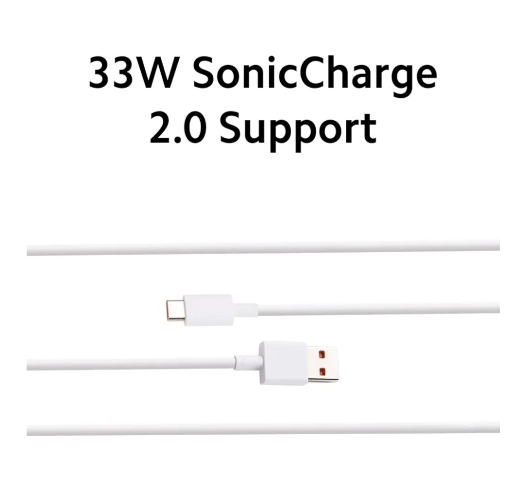 Mi Xiaomi 33W Fast Charging Cable USB C Quick Charge 4.0 Soniccharge Cord (CTG008)