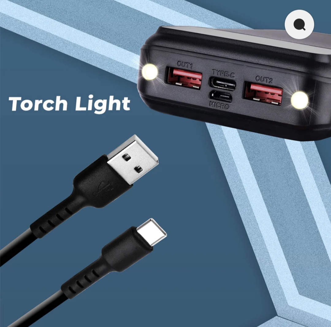 Zebronics Zeb-MB20000R5 Power Bank with PD 3 Type C Input (CTG012)