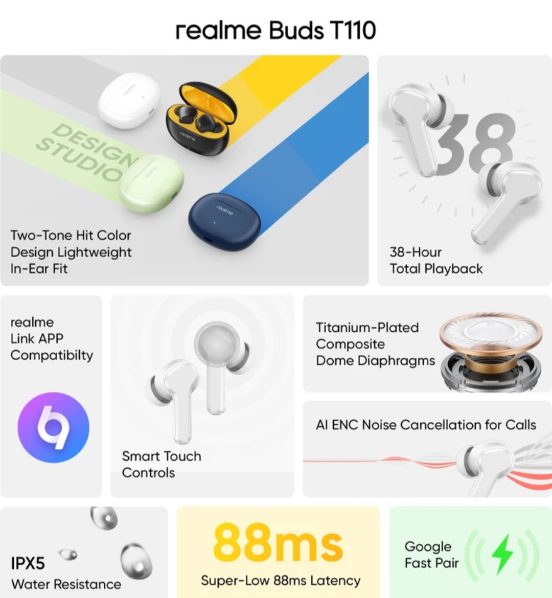 realme Earbuds T110 (CTG025)