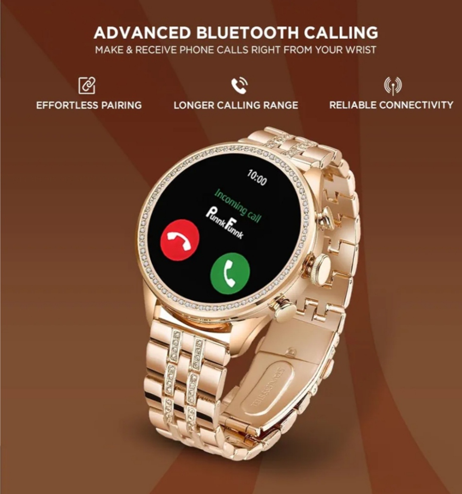 GEN 9 Smartwatch for Women with Metal Strap And Silicon strap (CTG058)