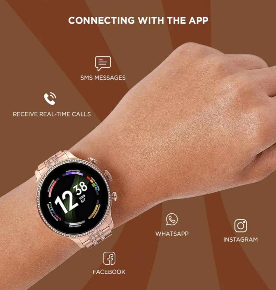 GEN 9 Smartwatch for Women with Metal Strap And Silicon strap (CTG058)
