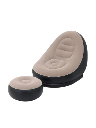 Inflatable Sofa Chair with Foot Stool and Air Pump (CTG069)